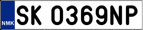 Trailer License Plate